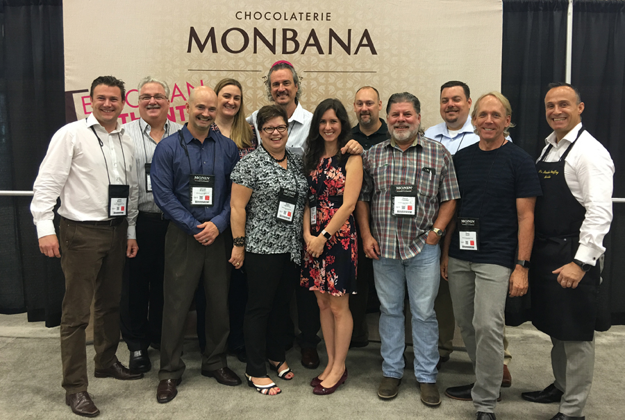 The Monbana & Houston's teams at Coffee Fest Dallas (2016).