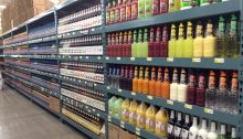 Merchandising set at a Cash & Carry store in Springfield, Oregon (Image: Geoff Dann)