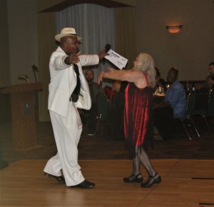 Mary Powers & Robert Jones at the 2016 holiday party