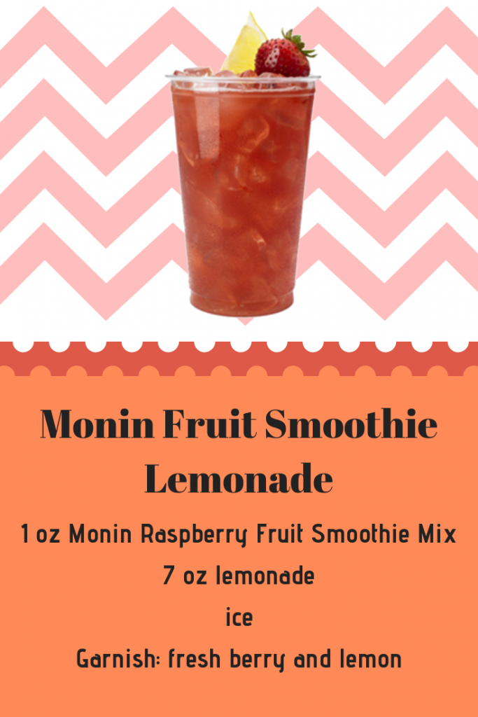 Monin's Fruit Smoothie Lemonade