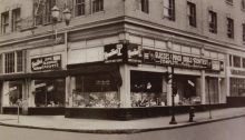 Photo of Houston's storefront in 1945