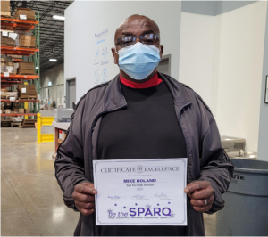 Mike with his SPARQ certificate