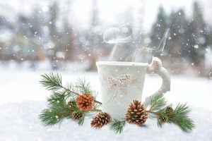 Winter seasonal latte